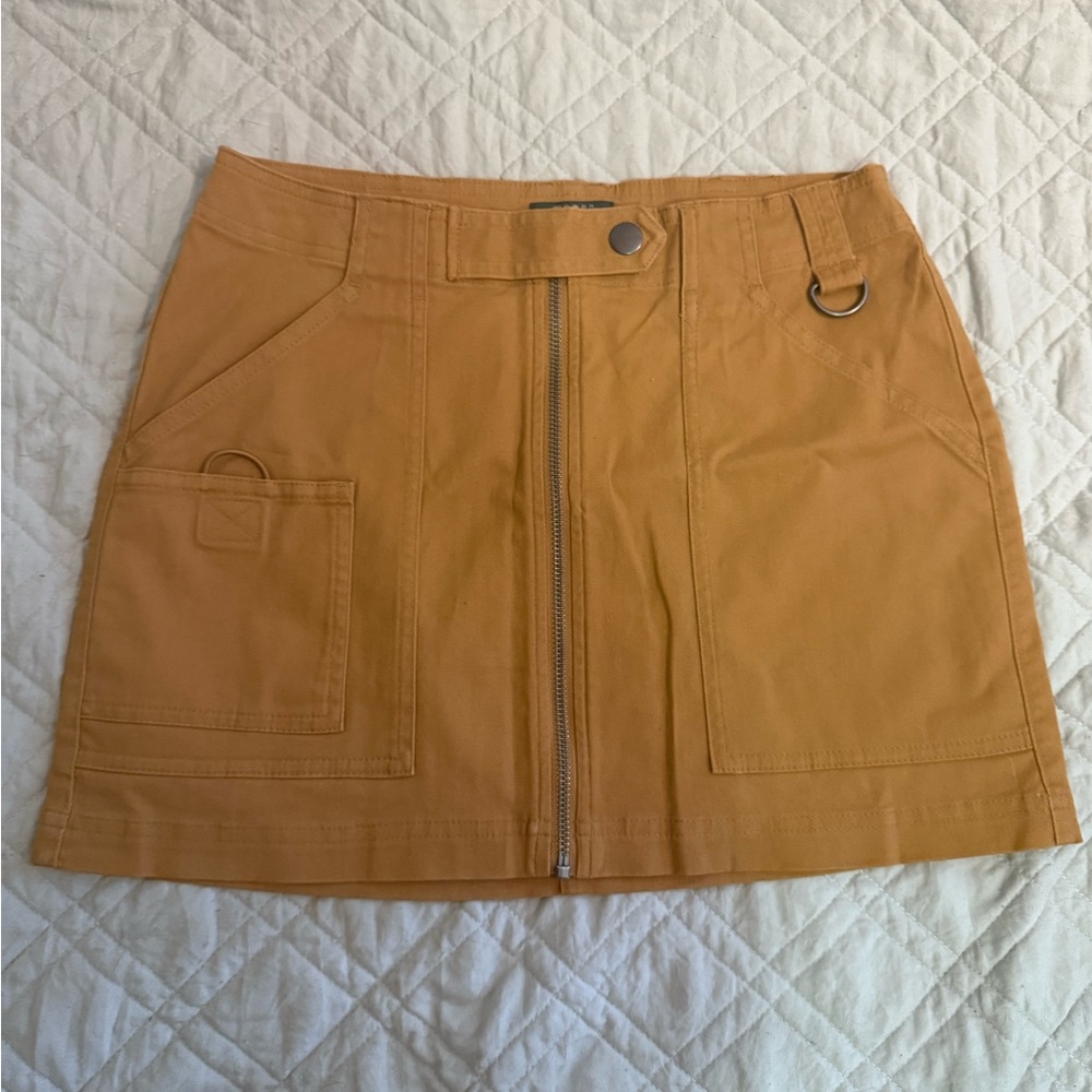 Wild Fable Tan Cargo Mini Skirt Casual